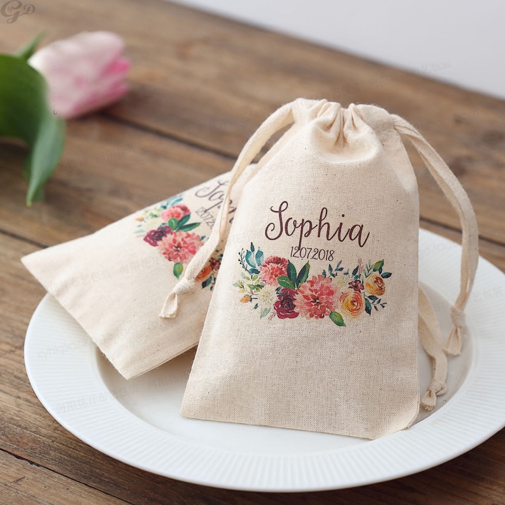 Baby Clothing Names - 100 Uds. Nombre personalizado Logo boda