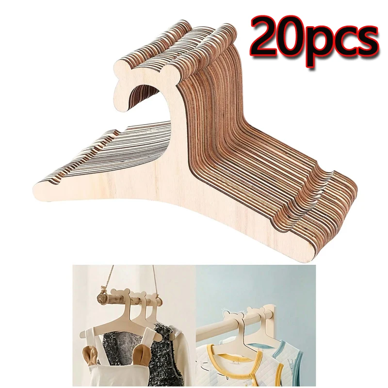 Baby Clothing Rack - Yes5/10/20/50 Piezas Perchero de Madera con