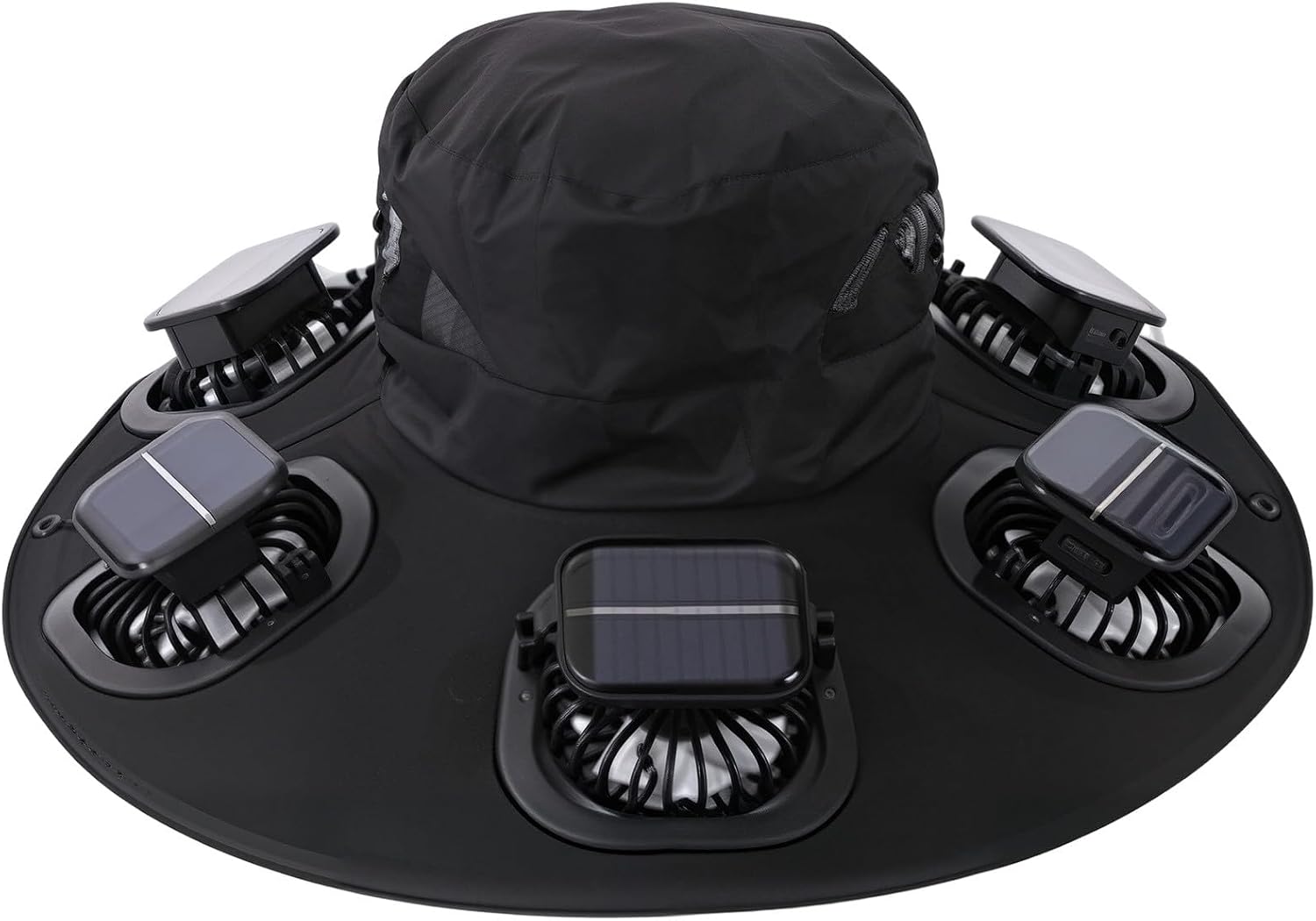 Sun Hat Wide Brim - Sombrero con ventilador solar Hot 6