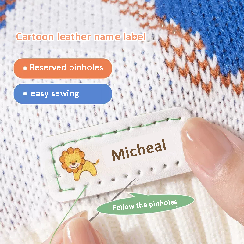 Etiqueta de cuero personalizad - Baby Clothing Names reseña y precio