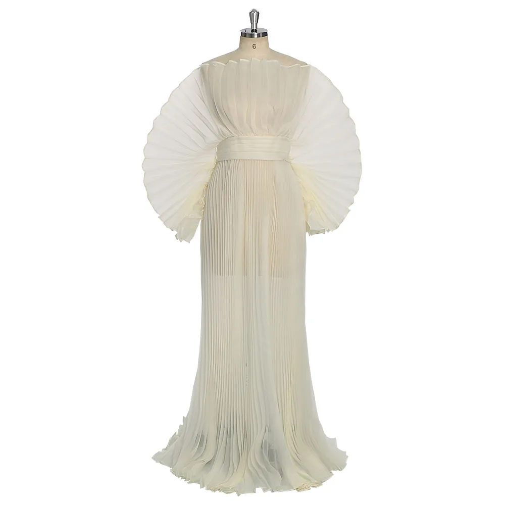 Vestidos Maxi Plisados Off-Whi - Baby Xmas Clothing reseña y precio