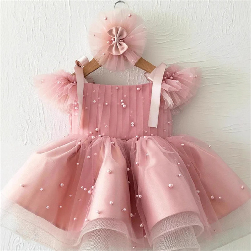Niños bebé princesa tul perlas - Baby Xmas Clothing reseña y precio