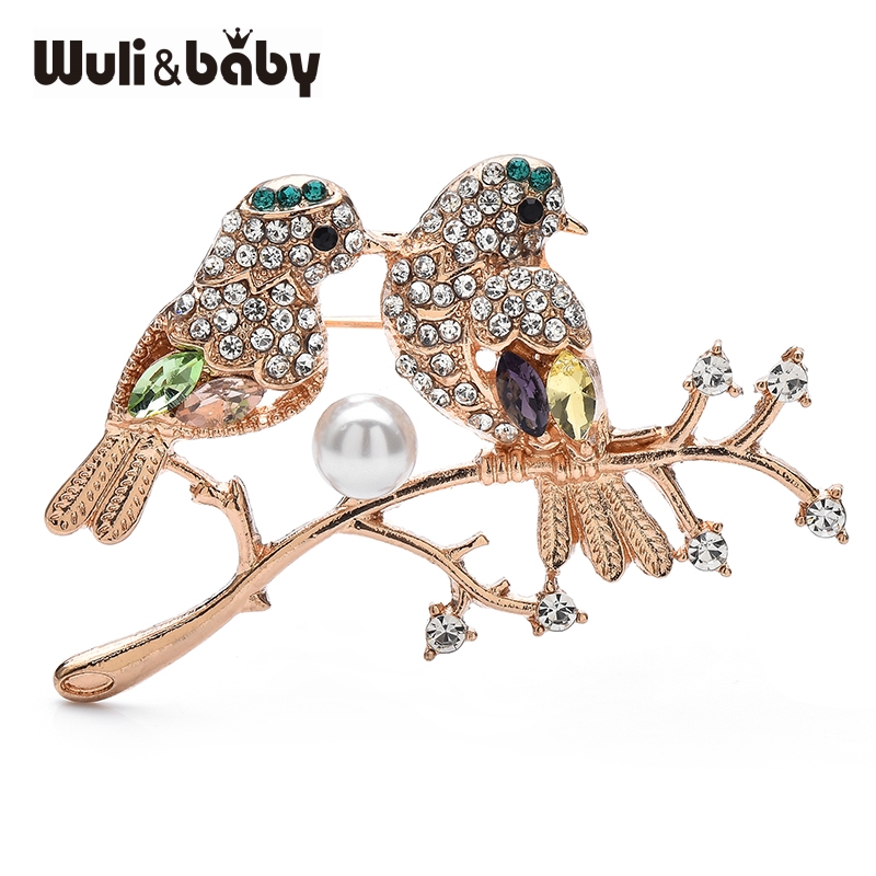 Wuli&baby Crystal Couple Birds - Baby Xmas Clothing reseña y precio
