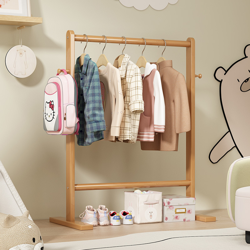 Pequeño perchero de bambú, per - Baby Clothing Rack reseña y precio
